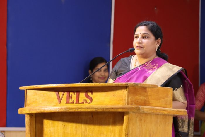 Women's Day celebrations at Vels Institute of Science Technology and Advanced Studies with our Chief Guest of Honour Ms. Parveen Sultana, on 10 Mar 2020